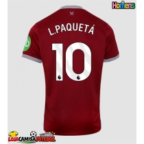 Camisa de Futebol West Ham United Lucas Paqueta #10 Equipamento Principal 2025-26 Manga Curta